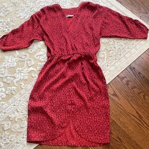Tucker Red Sleeve Dress